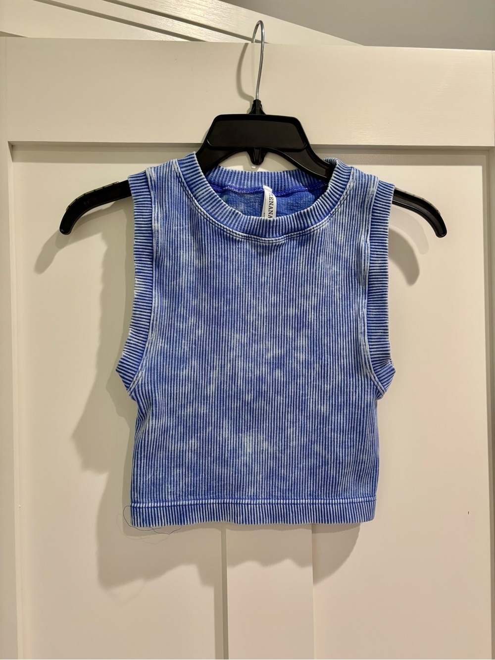Blue Ribbed Tank Top - Zenana